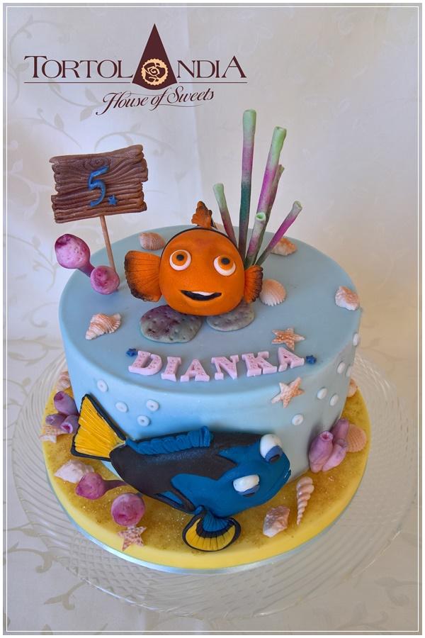 Nemo & Dory, torta, Torty so zvieratkami, Tortolandia.sk, 2