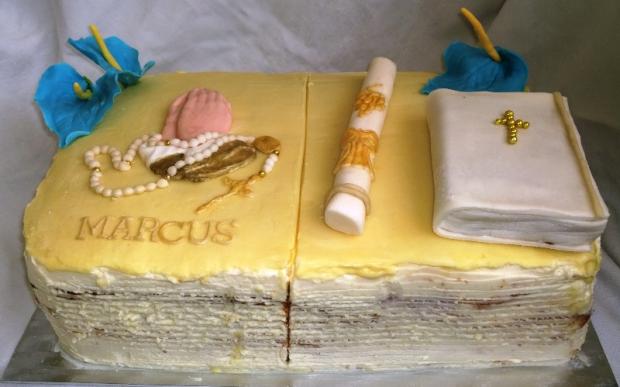 K PSP s bielou čokoládou..., torta, Torty na cirkevné sviatky, Mariolka, 2