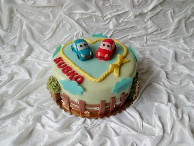 Autíčka, torta, Narodeninové torty, rozlozna, 1