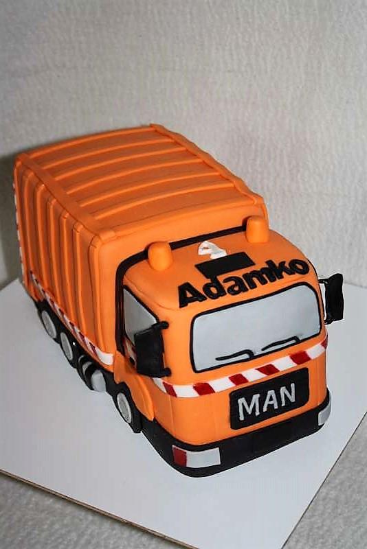 Smetiarske auto, torta, Torty autíčka, vláčiky Smetiarske auto, torta, Torty autíčka, vláčiky, stanula, 1
