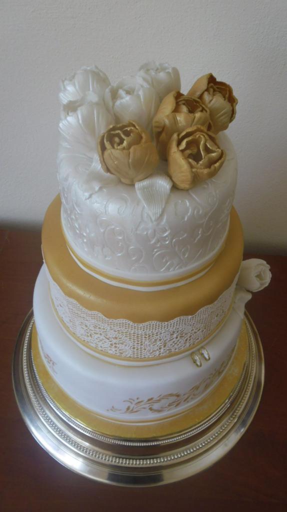 BIELO-ZLATÁ, torta, Svadobné torty BIELO-ZLATÁ, torta, Svadobné torty, mavera, 1