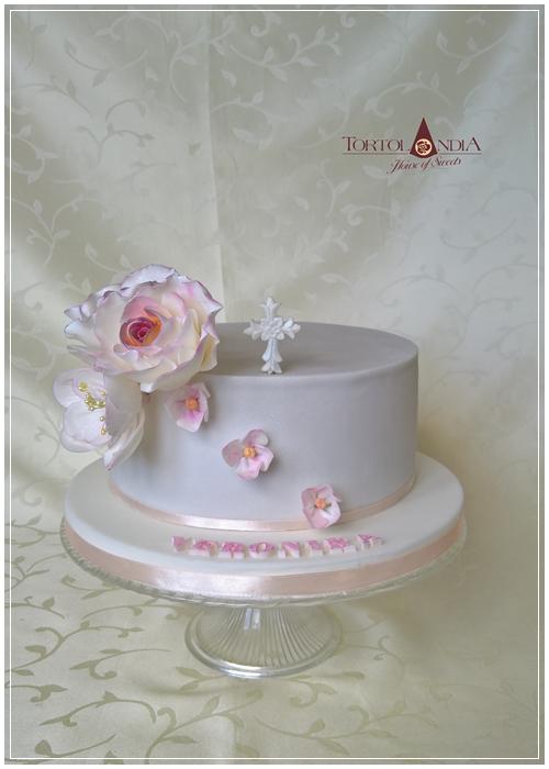 Elegantná s ružami k PSP pre Veroniku, torta, Torty na cirkevné sviatky Elegantná s ružami k PSP pre Veroniku, torta, Torty na cirkevné sviatky, Tortolandia.sk, 2