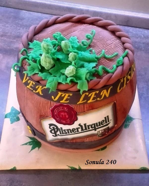 súdok na pivo , torta, Narodeninové torty, sonula240, 1