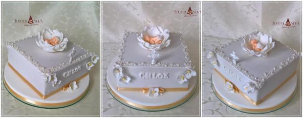 Jemná krstinová pre Chloe, torta, Torty na cirkevné sviatky, Tortolandia.sk, 2