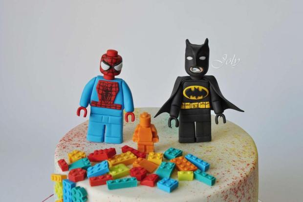 Lego Spiderman a Batman, torta, Ostané torty pre deti Lego Spiderman a Batman, torta, Ostané torty pre deti, joly, 2