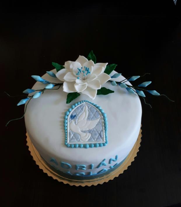 Na birmovku v modrom :-), torta, Torty na cirkevné sviatky, MartinaO, 1