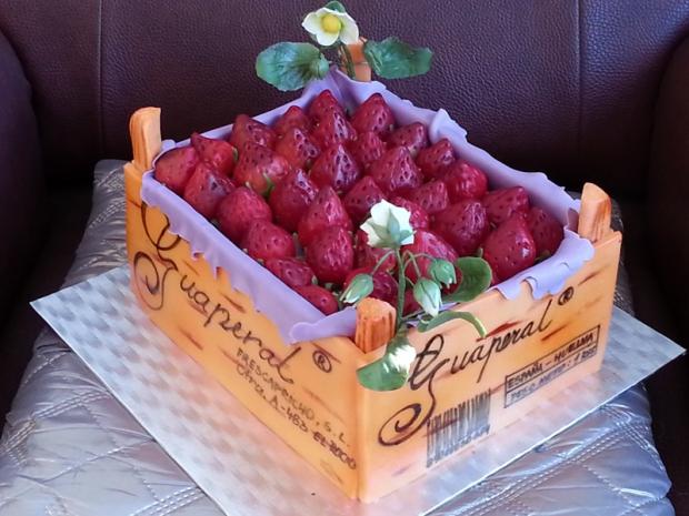 Bednička jahod, torta, Netradičné torty Bednička jahod, torta, Netradičné torty, MajaMotti, 1