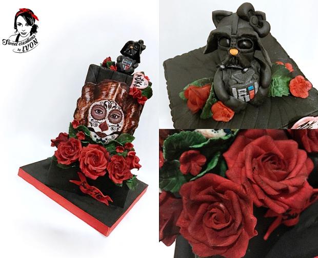 STAR WARS/Leia&Darth Vader Kitty, torta, Narodeninové torty STAR WARS/Leia&Darth Vader Kitty, torta, Narodeninové torty, by Ivon, 2