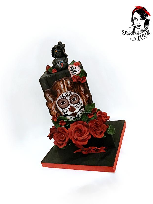 STAR WARS/Leia&Darth Vader Kitty, torta, Narodeninové torty STAR WARS/Leia&Darth Vader Kitty, torta, Narodeninové torty, by Ivon, 3