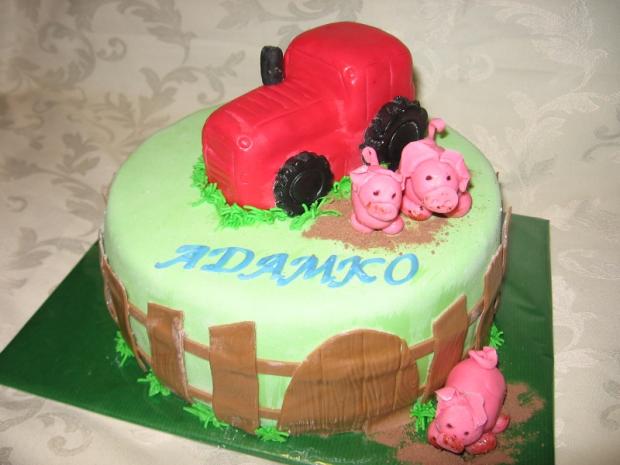 Traktor, torta, Torty autíčka, vláčiky, lienkaS, 1