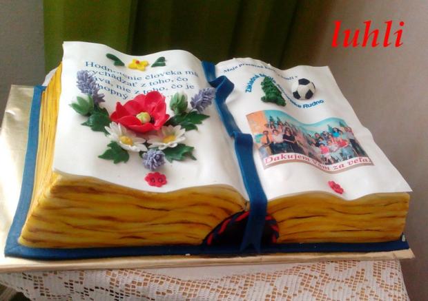 Na rozlúčku so školou, torta, Torty - škola, stužková, luhli, 1