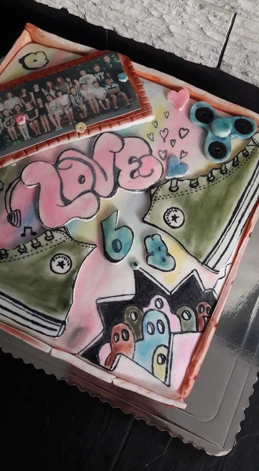 Na rozlucku so spoluziakom, torta, Torty - škola, stužková, messinka, 3
