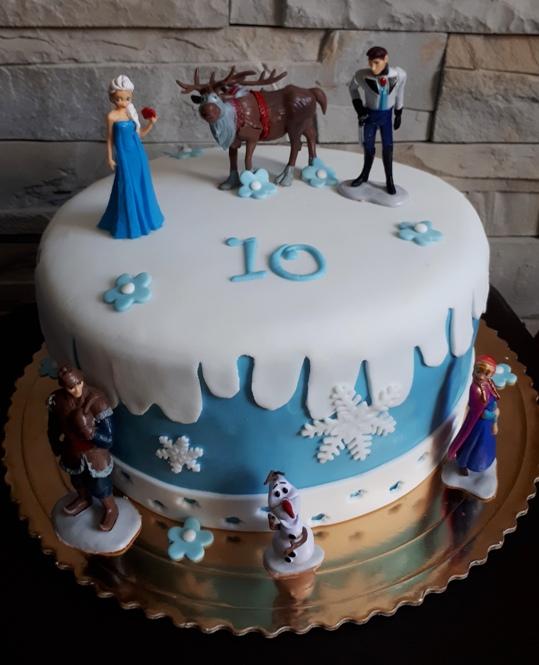 Ľadové kráľovstvo , torta, Rozprávkové torty, MartinaO, 1