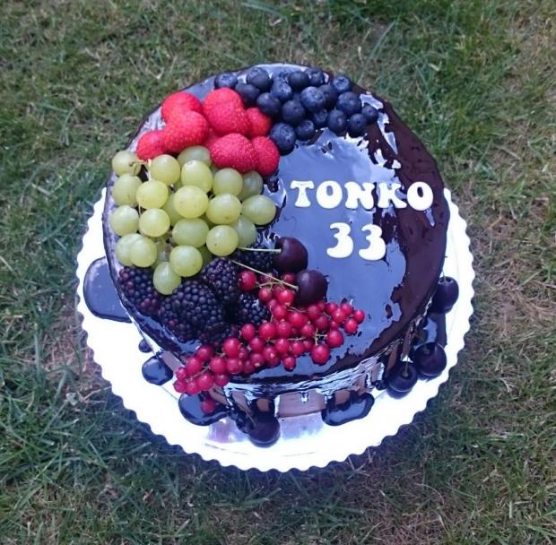Čokoladová tortička s ovocím 2, torta, Čokoládové torty, andy611, 1