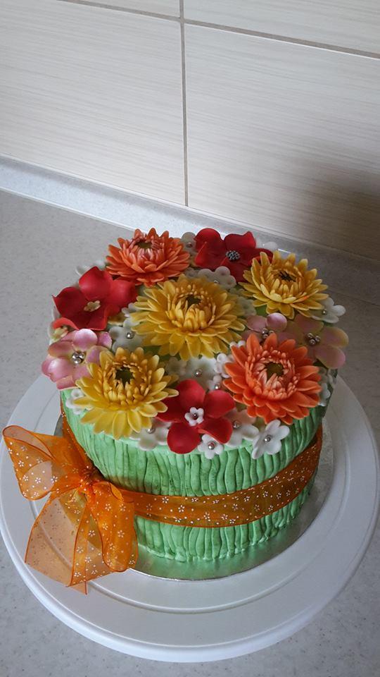 Dakovna kytica pre ucitelky, torta, Torty - škola, stužková, JaninaTN, 2