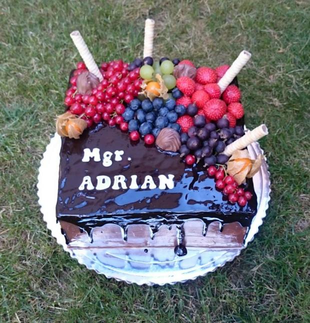 Čokoladová tortička s ovocím , torta, Čokoládové torty, andy611, 1