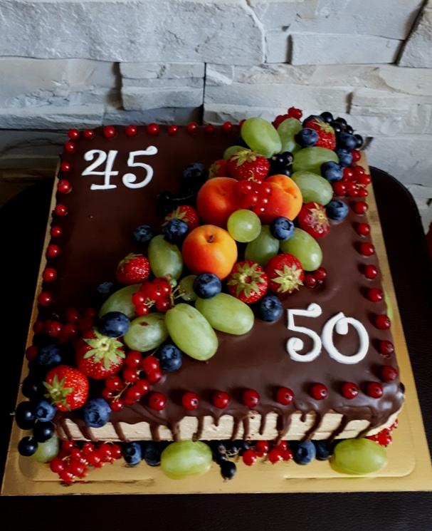 Dvojitá oslava ...., torta, Čokoládové torty, MartinaO, 1