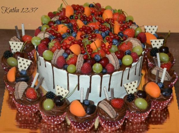 torta s muffinami, torta, Čokoládové torty, katka1237, 1