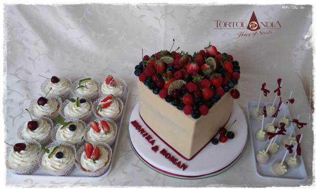 Svadovné srdce , torta, Svadobné torty, Tortolandia.sk, 2