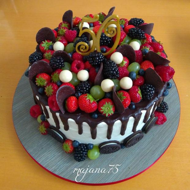 ovocna na 50, torta, Čokoládové torty, majana75, 1
