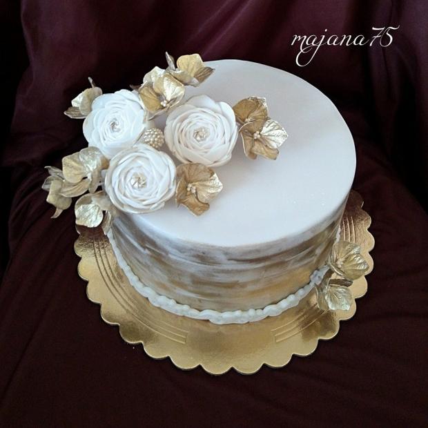 svadobna pozlatena, torta, Svadobné torty svadobna pozlatena, torta, Svadobné torty, majana75, 3