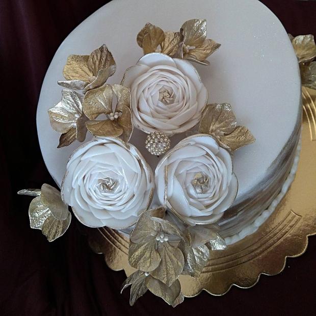 svadobna pozlatena, torta, Svadobné torty svadobna pozlatena, torta, Svadobné torty, majana75, 2