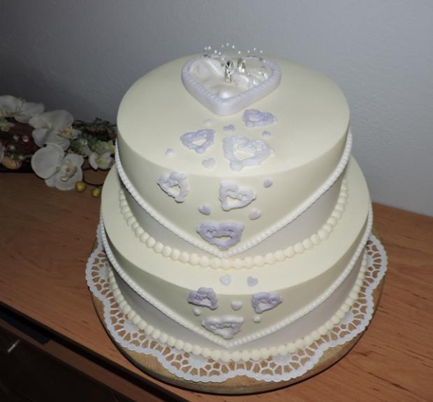 jednoduchá svadobná, torta, Svadobné torty, Stanulienka, 1