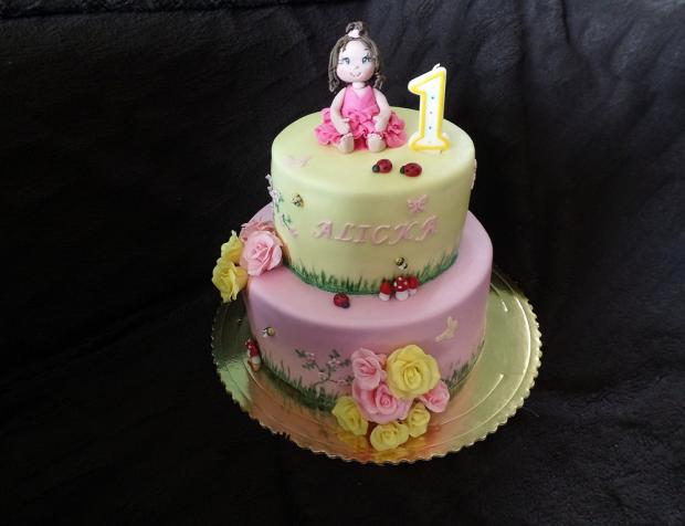 k 1. rôčku , torta, Torty pre dievčatá, Mirka02, 1
