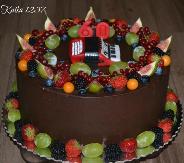 o ganážou a ovocím pre akordeonistu, torta, Čokoládové torty o ganážou a ovocím pre akordeonistu, torta, Čokoládové torty, katka1237, 1