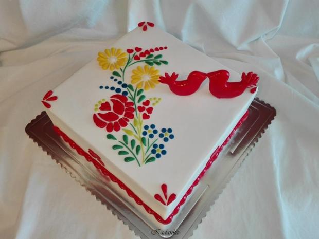 Po svadobná torta vyšívaná..., torta, Svadobné torty, Kadanka, 3