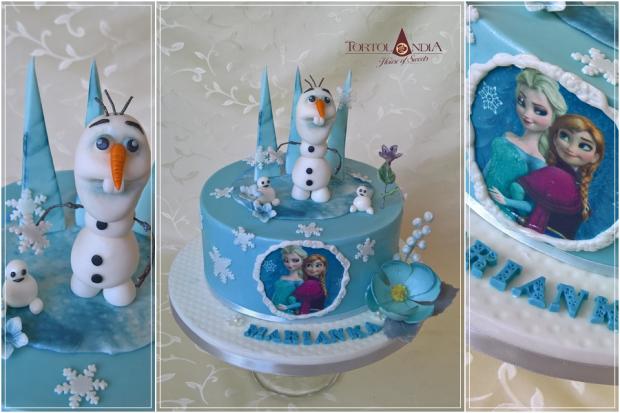 Olaf pre Marianku, torta, Rozprávkové torty, Tortolandia.sk, 2