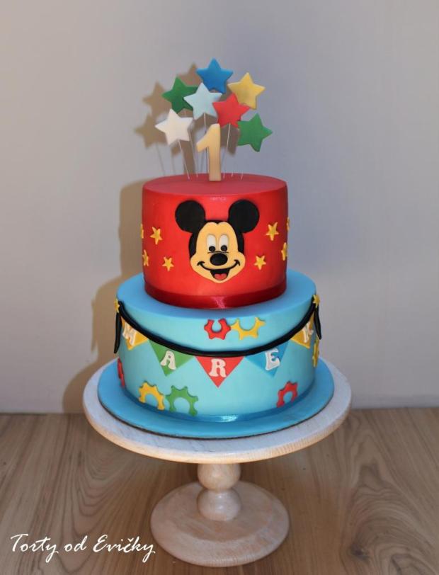 Obľúbený Mickey Mouse, torta, Rozprávkové torty Obľúbený Mickey Mouse, torta, Rozprávkové torty, Torty od Evičky, 1