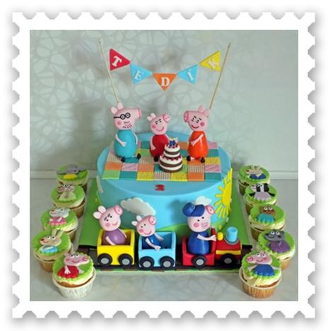prasátko Peppa a spol., torta, Rozprávkové torty, Lucik Skodik, 1