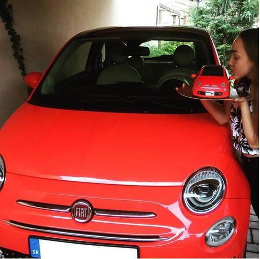 Fiat 500, torta, Torty autíčka, vláčiky Fiat 500, torta, Torty autíčka, vláčiky, Abika Točalka, 2