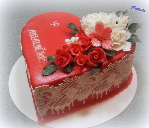 srdiečko, torta, Narodeninové torty srdiečko, torta, Narodeninové torty, zana, 1
