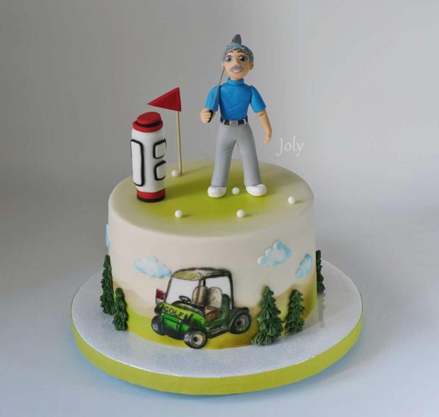 Golfista, torta, Športové torty Golfista, torta, Športové torty, joly, 1
