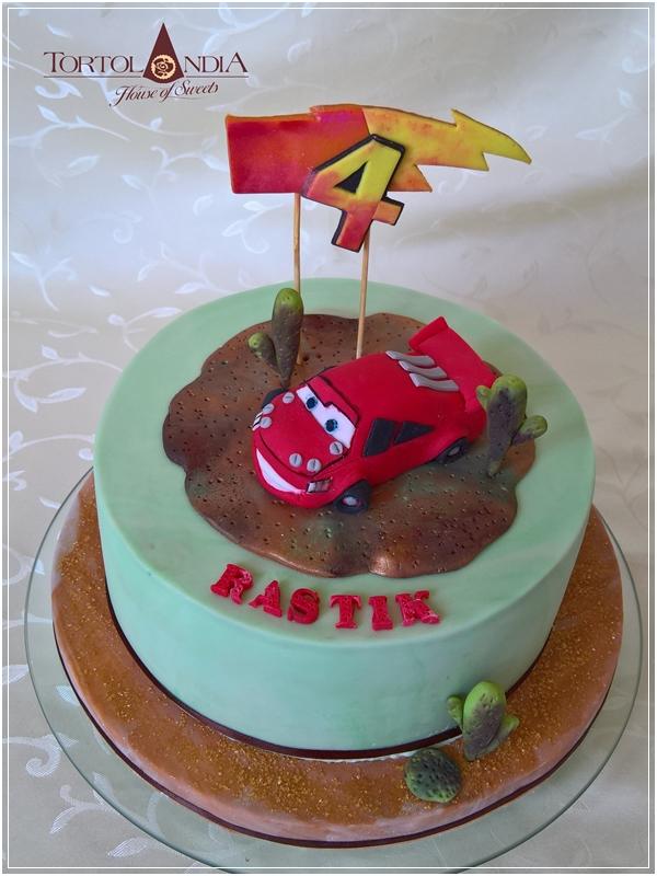 Autíčko Mc Queen, torta, Torty autíčka, vláčiky Autíčko Mc Queen, torta, Torty autíčka, vláčiky, Tortolandia.sk, 1