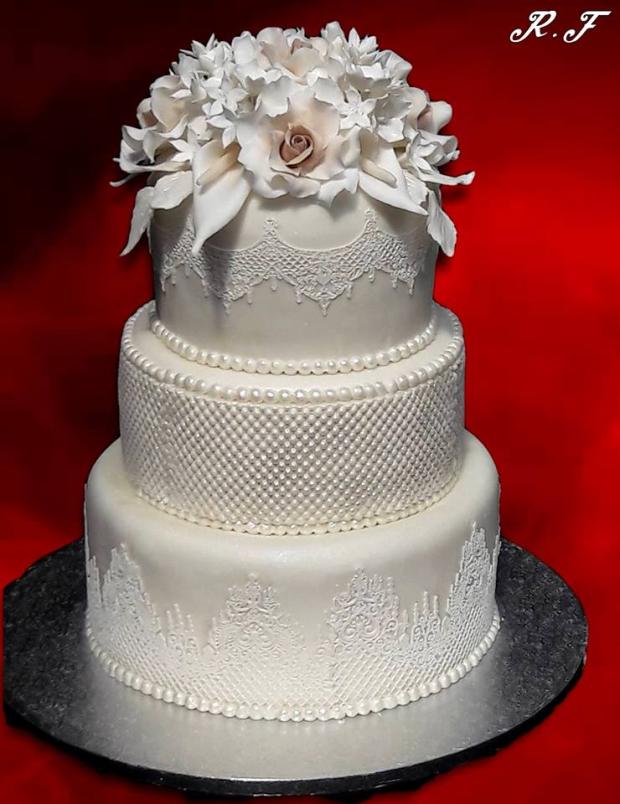 v bielom, torta, Narodeninové torty v bielom, torta, Narodeninové torty, Ruzena Farkasova, 1