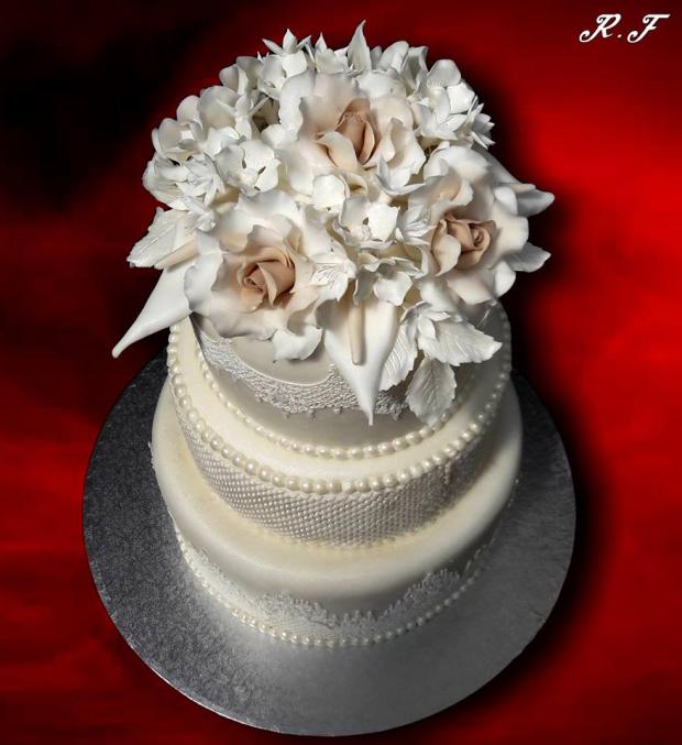 v bielom, torta, Narodeninové torty v bielom, torta, Narodeninové torty, Ruzena Farkasova, 2