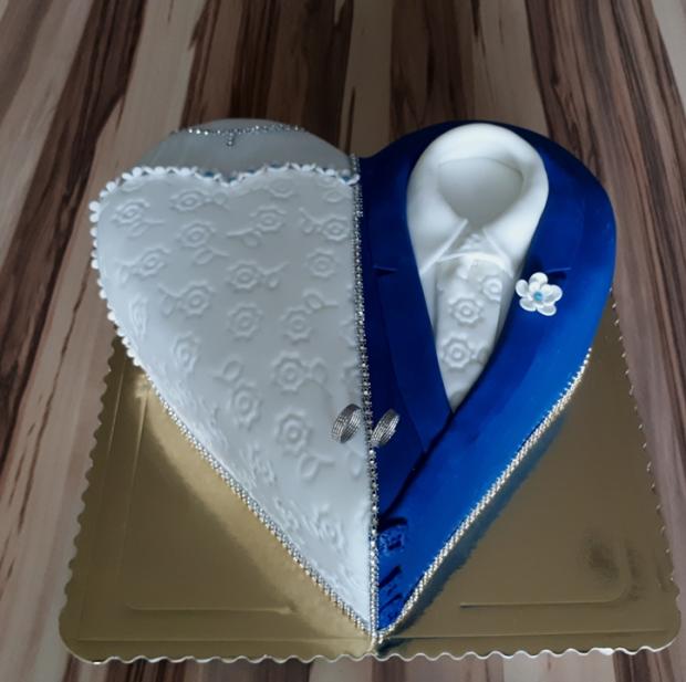 Nevesta a ženích :-), torta, Svadobné torty, MartinaO, 1