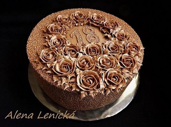 Narodeninová, torta, Čokoládové torty, Alena Lenicka, 1