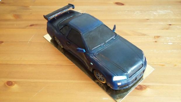 Nissan Skyline R34, torta, Narodeninové torty, juraj.ba, 1
