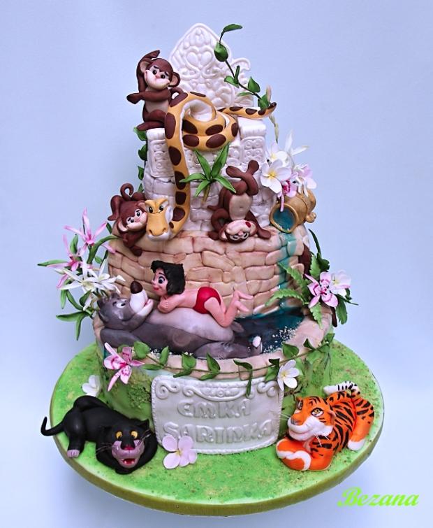 Kniha džunglí, torta, Rozprávkové torty Kniha džunglí, torta, Rozprávkové torty, bezana, 1