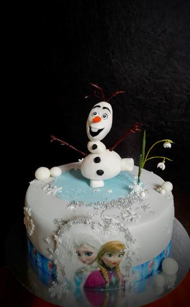 Olaf, torta, Rozprávkové torty, babka Katka, 1