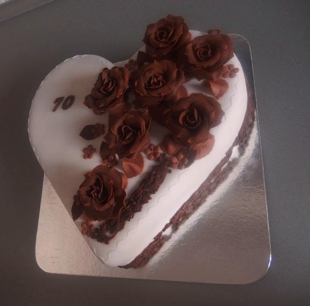 srdce na 70tku, torta, Narodeninové torty, apple, 1
