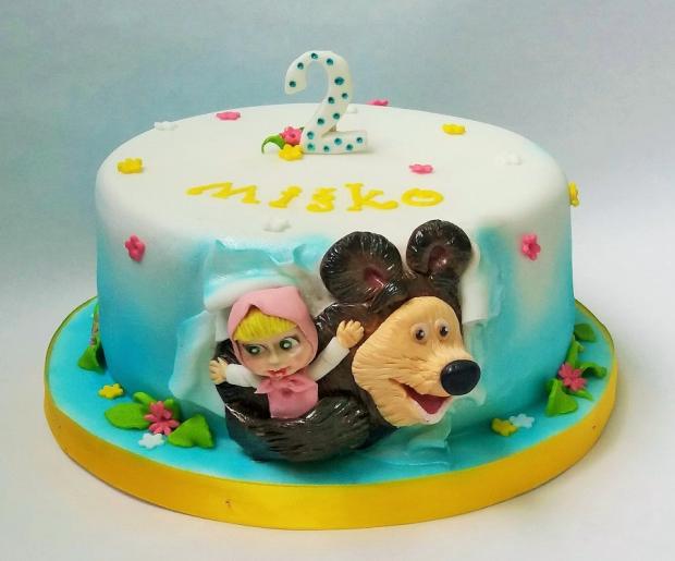Maša a medveď , torta, Rozprávkové torty, Danielita13, 1