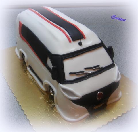 FIAT dodávka, torta, Torty autíčka, vláčiky FIAT dodávka, torta, Torty autíčka, vláčiky, zana, 1