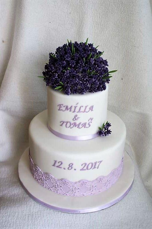Levanduľová..., torta, Svadobné torty, stanula, 2