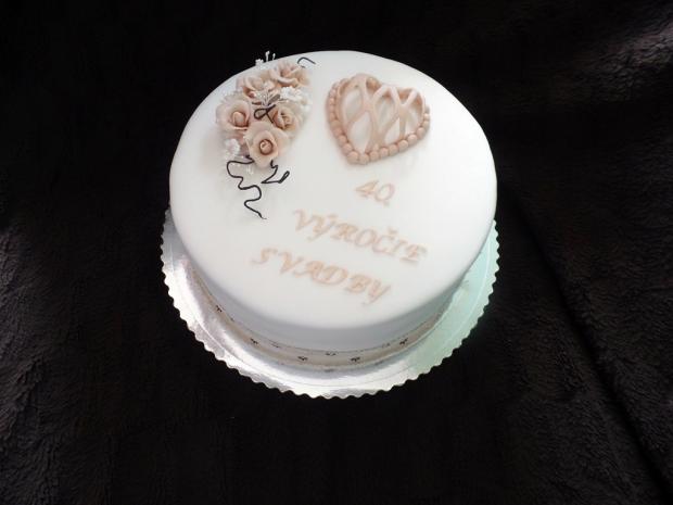 40. výročie svadby, torta, Svadobné torty, Mirka02, 1
