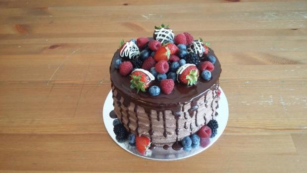 Ovocno-čokovádová, torta, Narodeninové torty, juraj.ba, 1